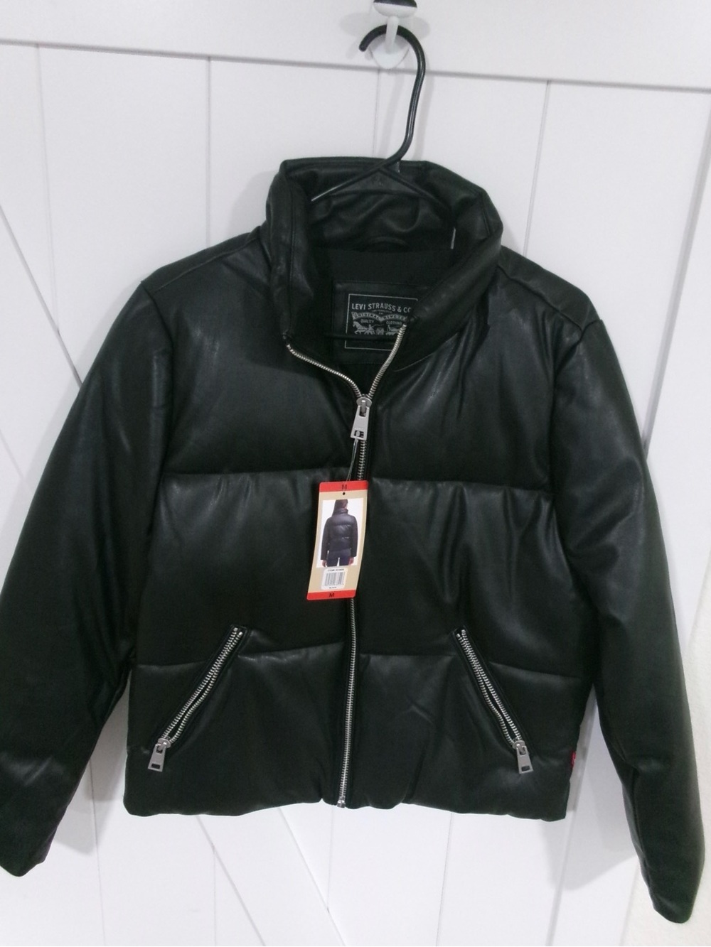 Levi's Black Puffer Bomber Jacket